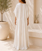 Ladies New Feeling Satin Cream Kaftan - StylePhase SA