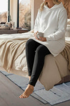 Ladies Off White Fleece Sleep Shirt - StylePhase SA