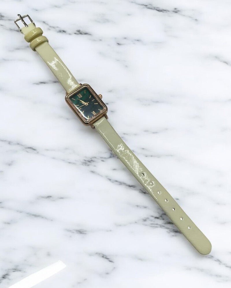 Ladies Off - White & Olive Strap Watch - StylePhase SA