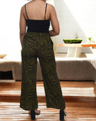 Ladies Olive And Black Pocket Pants - StylePhase SA