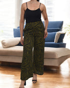 Ladies Olive And Black Pocket Pants - StylePhase SA