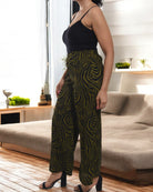 Ladies Olive And Black Pocket Pants - StylePhase SA