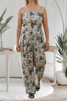 Ladies Olive And Green Strappy Pleated Jumpsuit - StylePhase SA