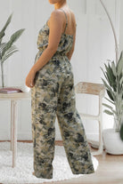 Ladies Olive And Green Strappy Pleated Jumpsuit - StylePhase SA