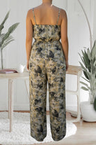 Ladies Olive And Green Strappy Pleated Jumpsuit - StylePhase SA