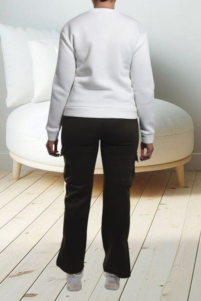 Ladies Olive Brushed Fleece Set - StylePhase SA