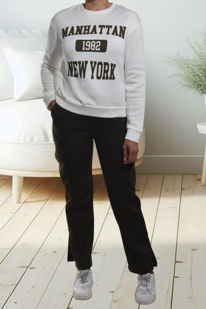 Ladies Olive Brushed Fleece Set - StylePhase SA
