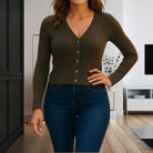 Ladies Olive Crop Jersey - StylePhase SA