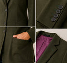 Ladies Olive Lined Slim Fit Blazer - StylePhase SA