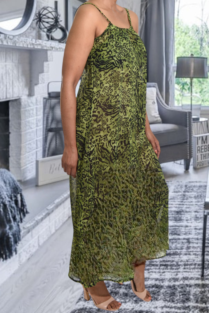 Ladies Olive Maxi Dress - StylePhase SA