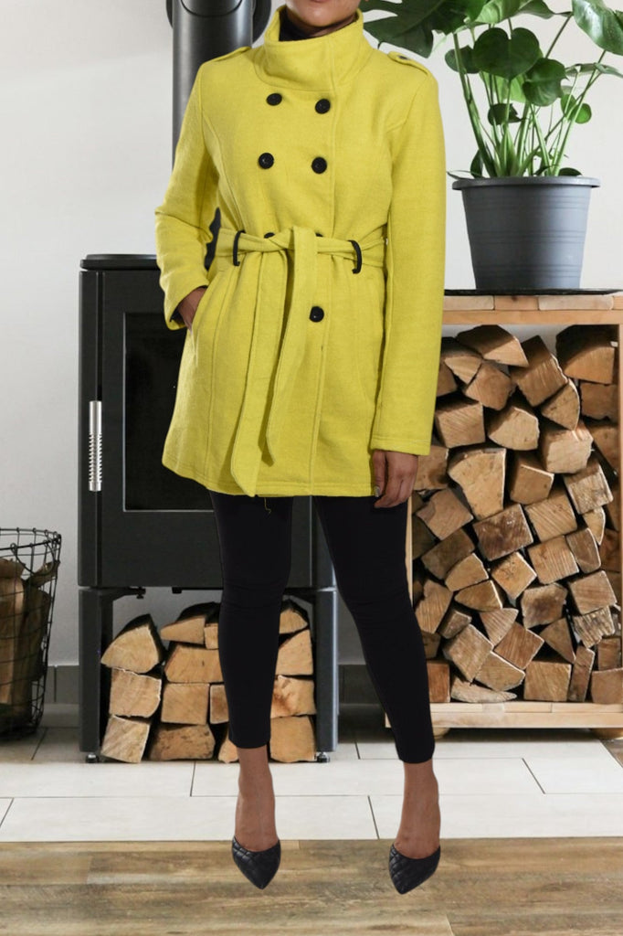 Ladies Olive Melton Coat - StylePhase SA