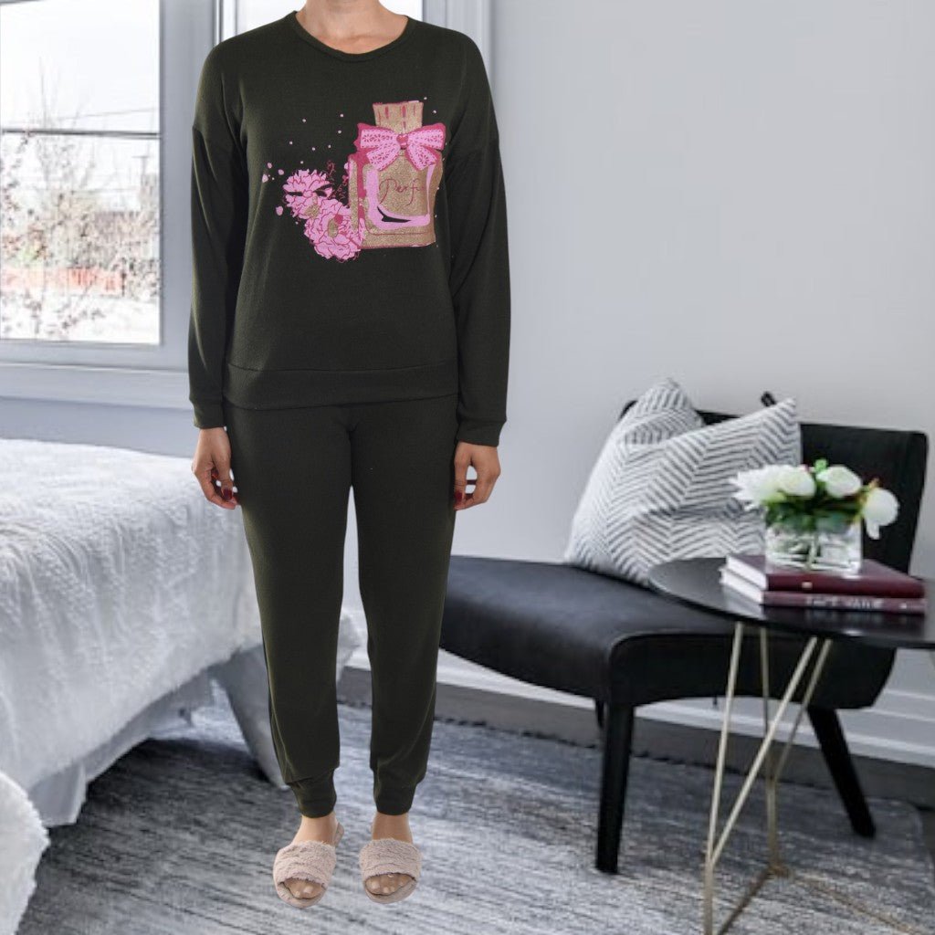 Ladies Olive Perfume Pj Set - StylePhase SA