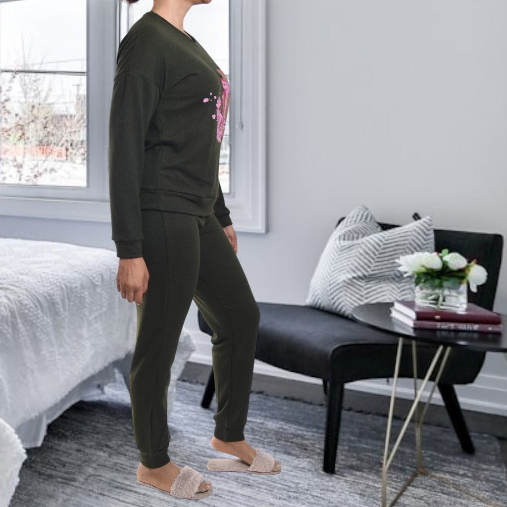 Ladies Olive Perfume Pj Set - StylePhase SA