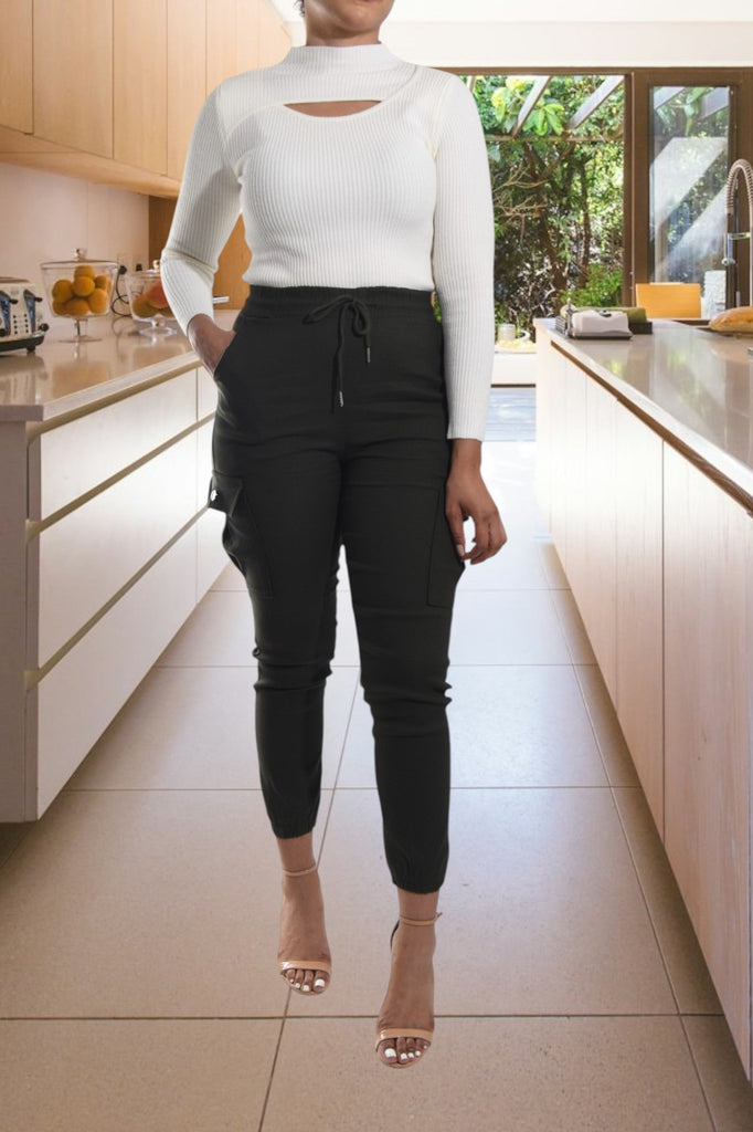 Ladies Olive Pocket Pants - StylePhase SA