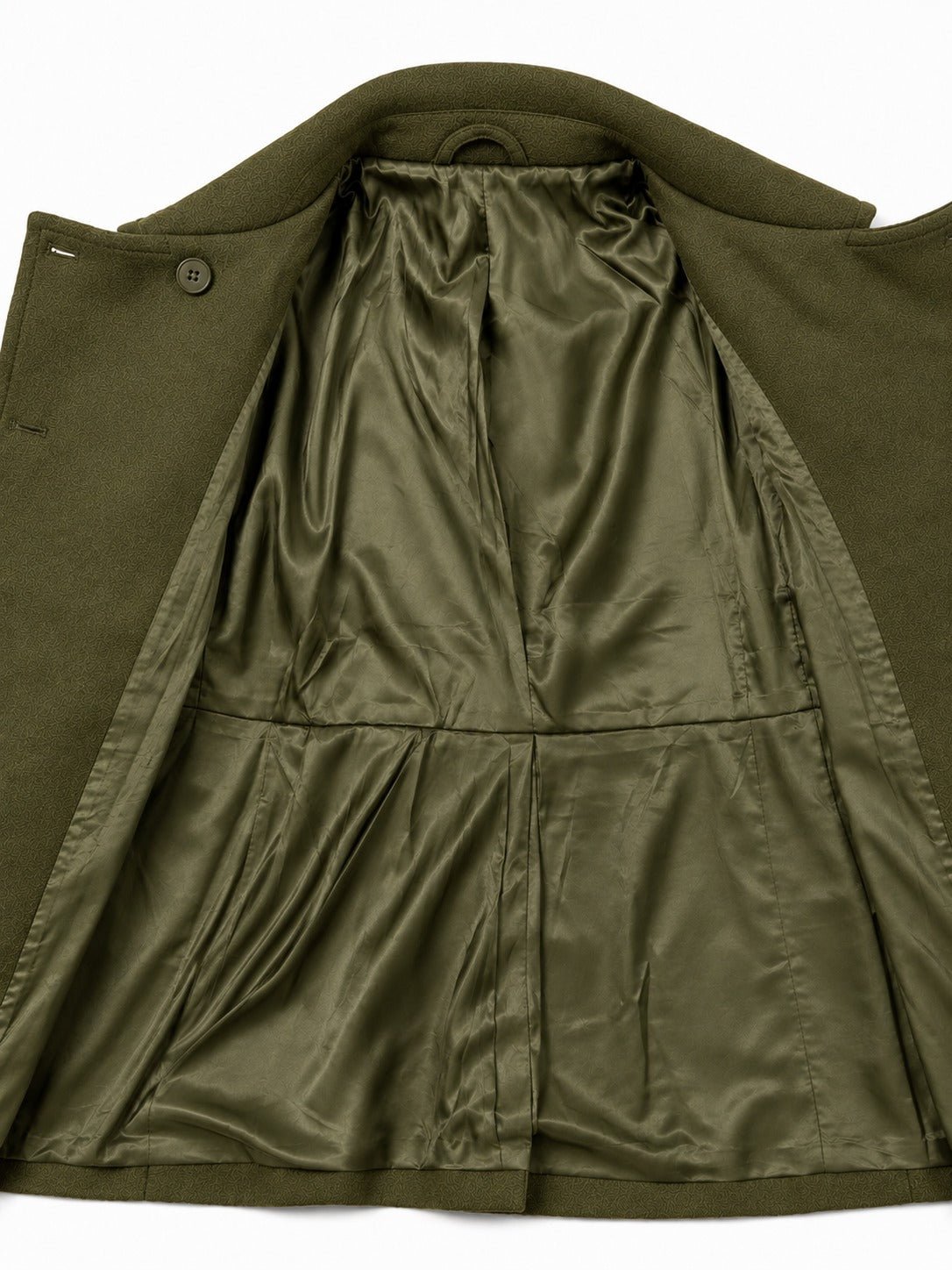 Ladies Olive Short Melton Coat - StylePhase SA