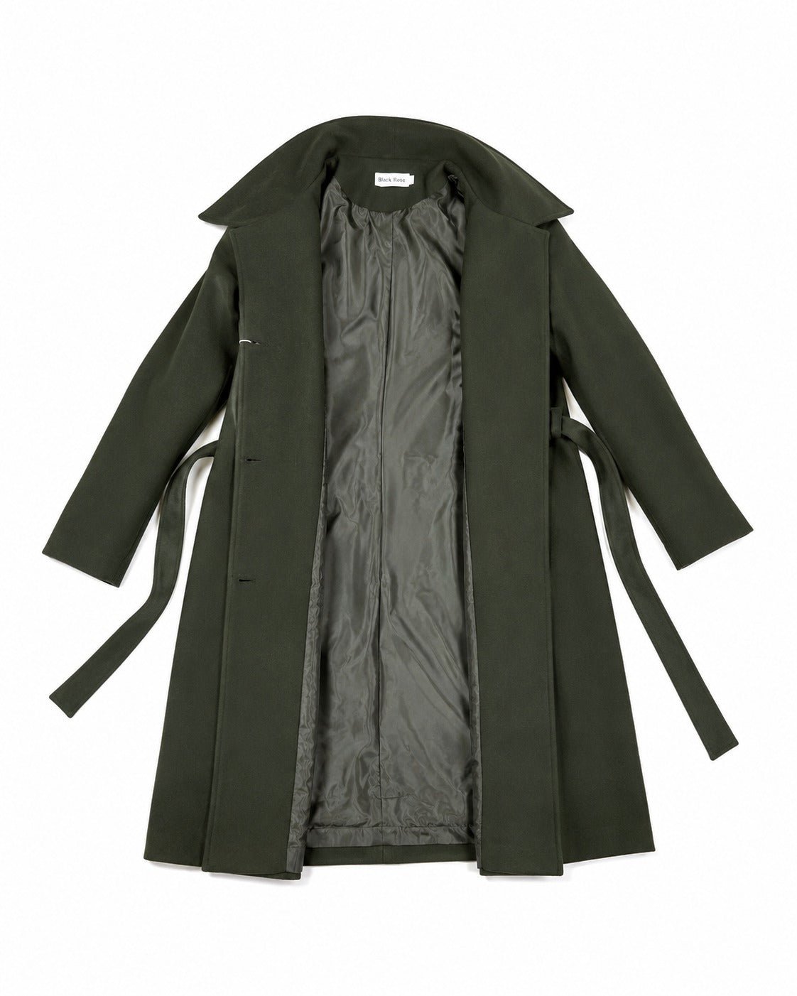 Ladies Olive Side Collar Coat - StylePhase SA