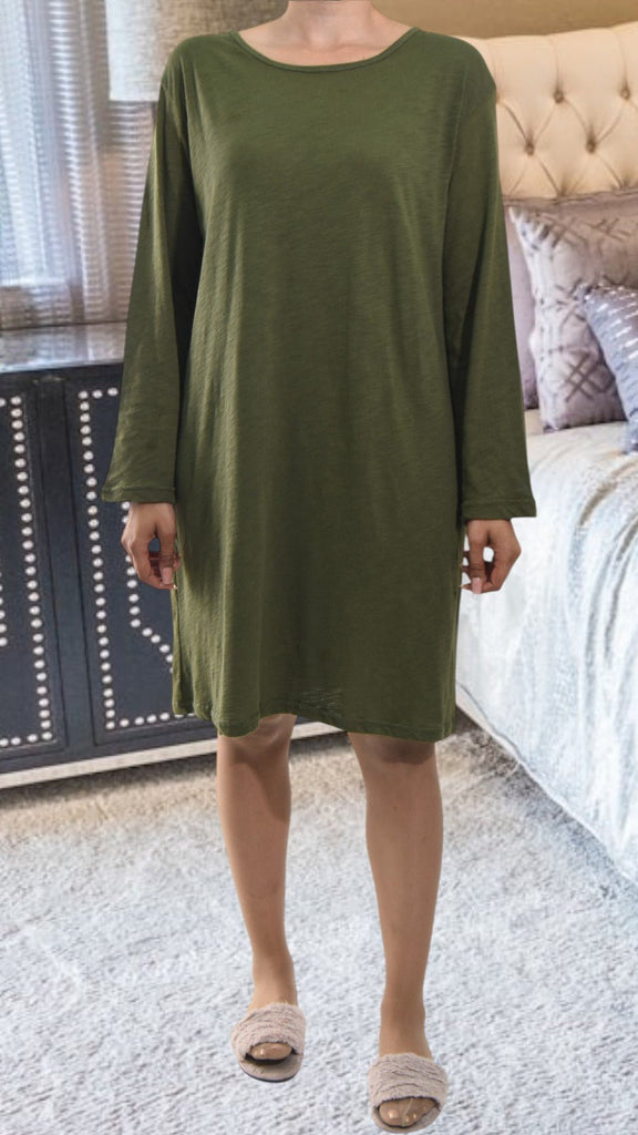 Ladies Olive Sleep Shirt - StylePhase SA