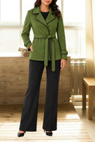 Ladies Olive Tie Front Jacket - StylePhase SA