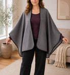 Ladies Open Front Shawl - Grey - StylePhase SA