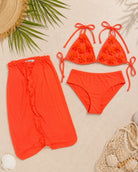 Ladies Orange 3 Piece Swim Set - StylePhase SA