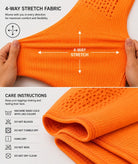 Ladies Orange Activewear Tights-Orange - StylePhase SA