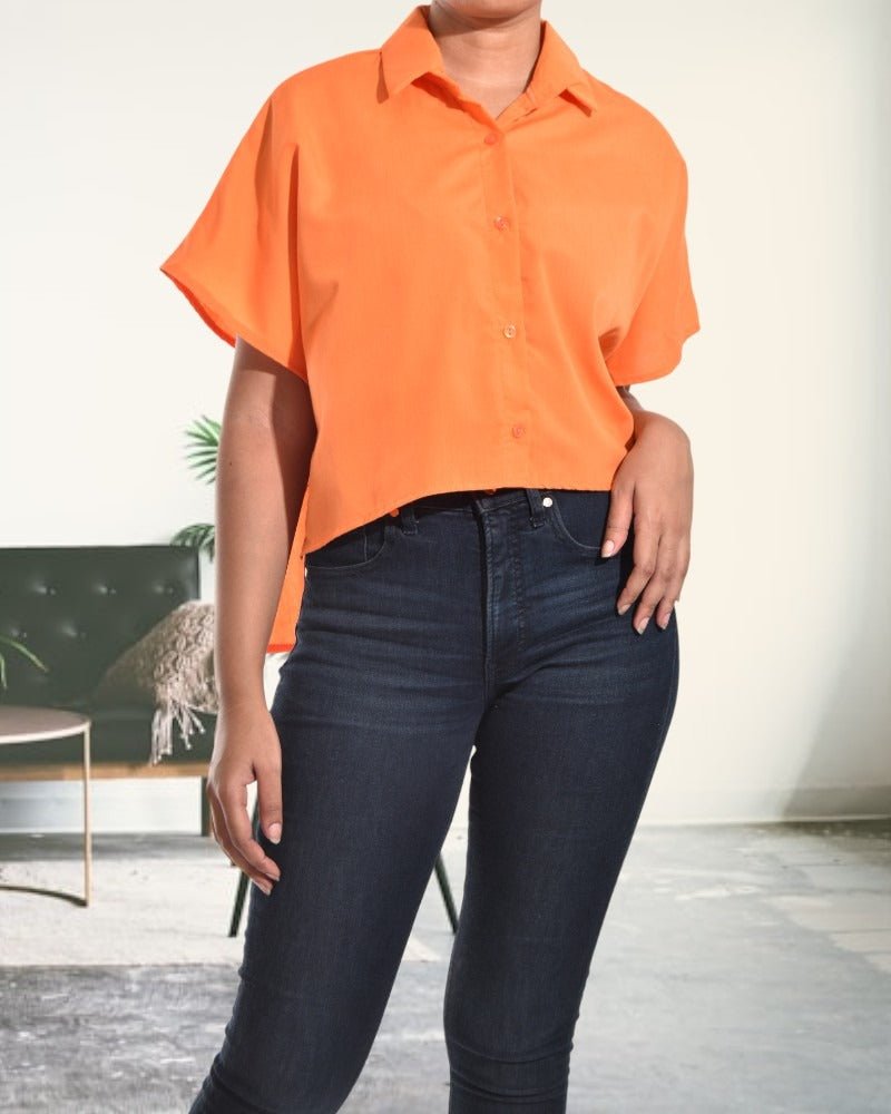Ladies Orange Blouse - StylePhase SA