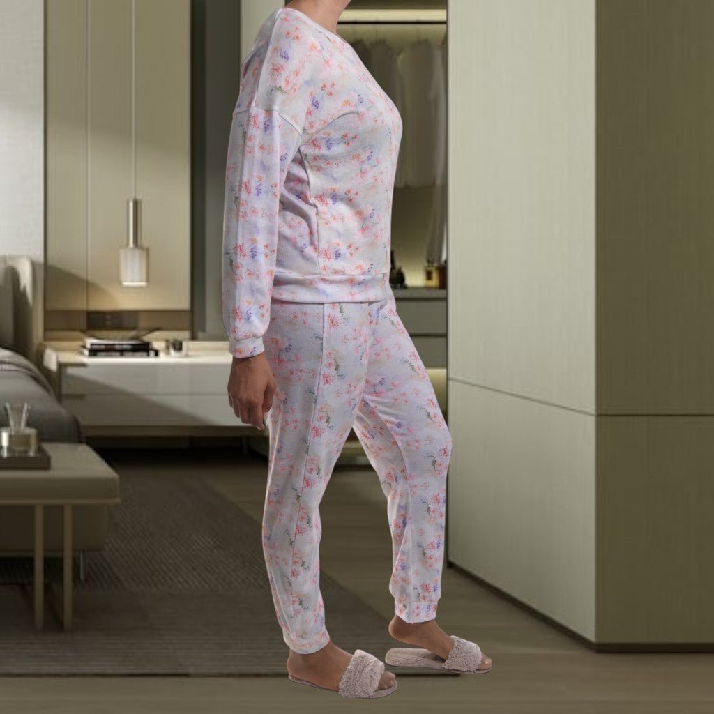 Ladies Orange Flower Pj Set - StylePhase SA