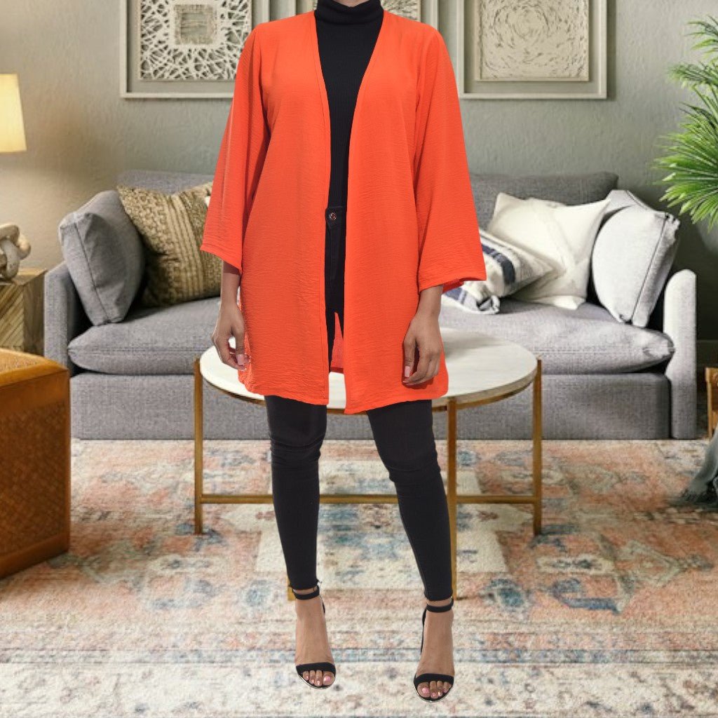 Ladies Orange Kimono - StylePhase SA