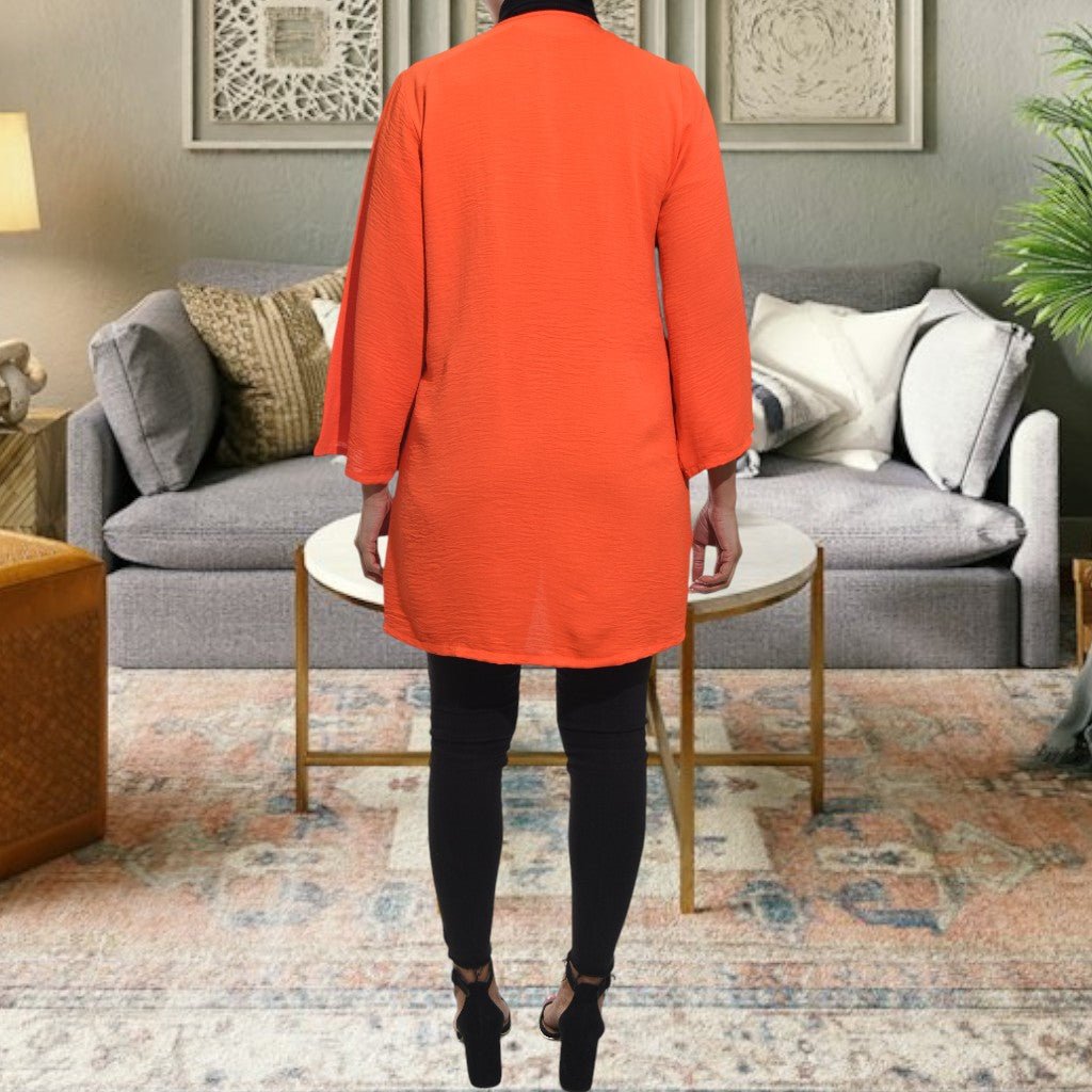 Ladies Orange Kimono - StylePhase SA