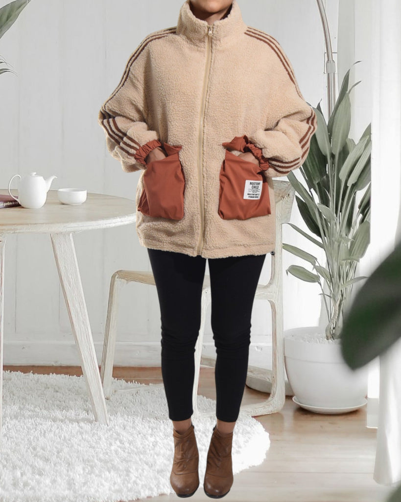 Ladies Orange Pocket Jacket - StylePhase SA