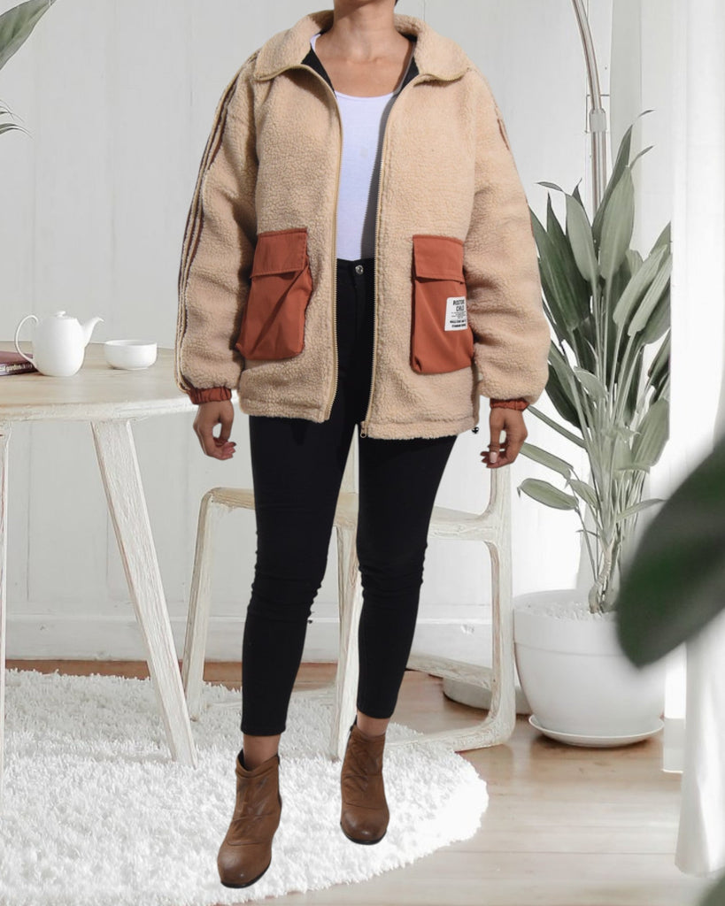 Ladies Orange Pocket Jacket - StylePhase SA