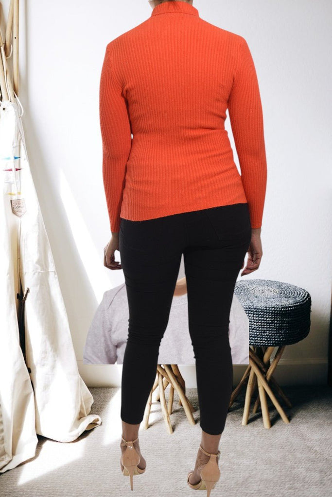 Ladies Orange Polo Neck Jersey - StylePhase SA