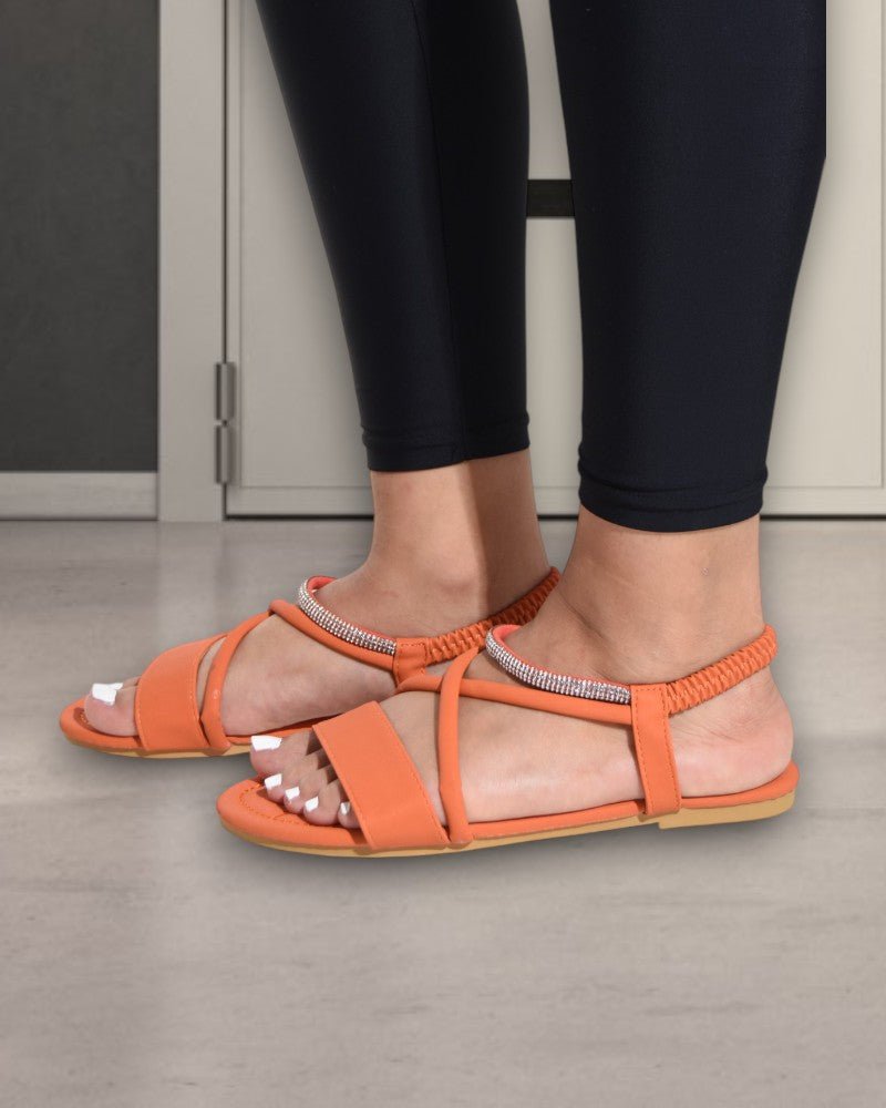 Ladies Orange Sandal - StylePhase SA