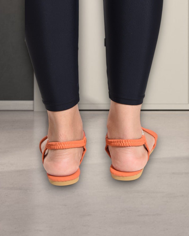 Ladies Orange Sandal - StylePhase SA