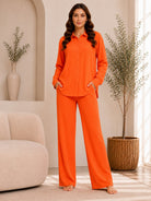 Ladies Orange Three Piece Set - StylePhase SA