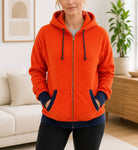 Ladies Orange Waffle Jacket - StylePhase SA