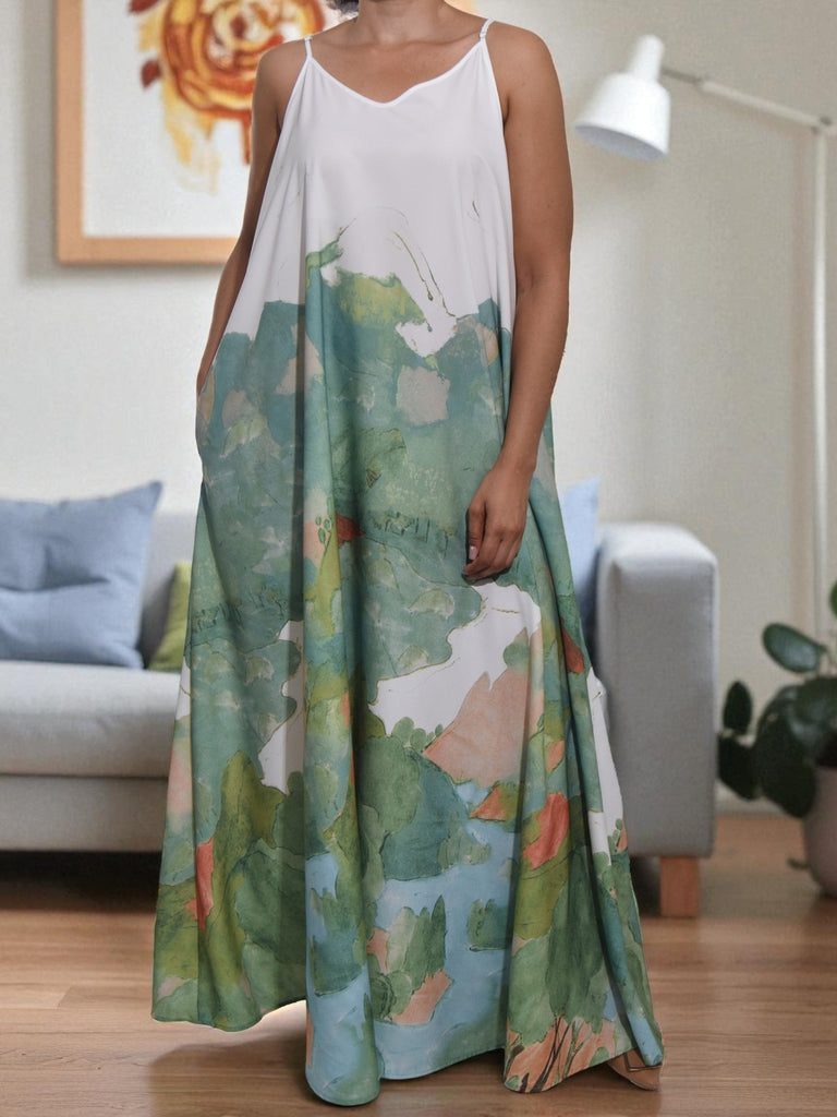 Ladies Oversized Printed Pocket Dress - StylePhase SA