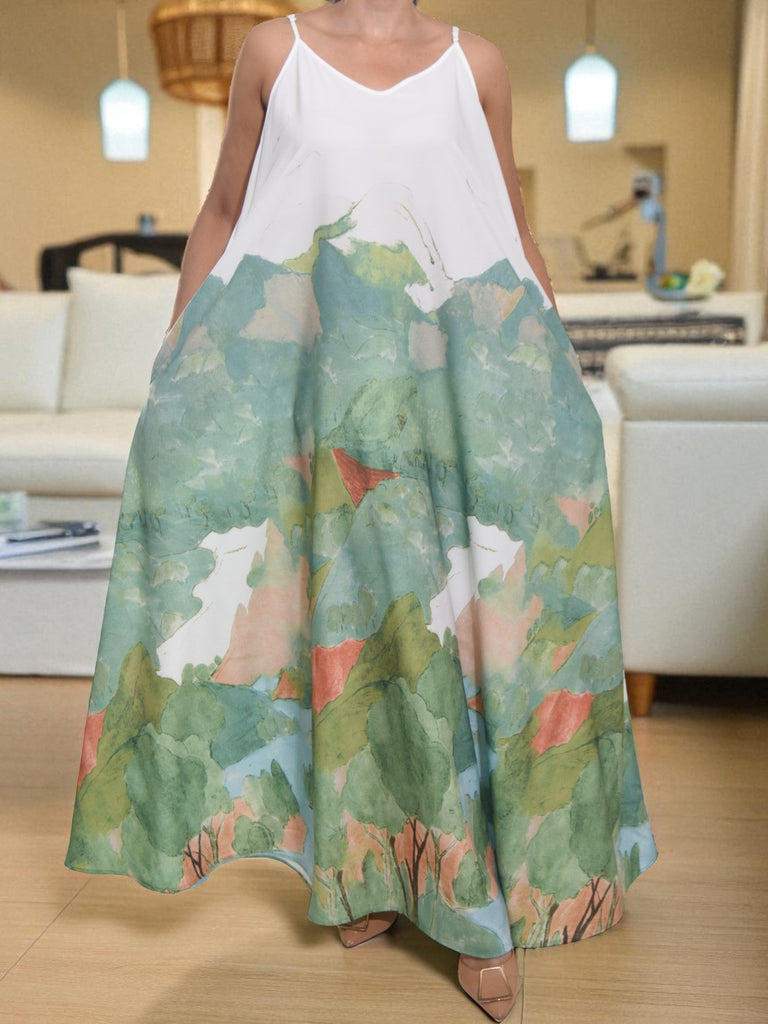 Ladies Oversized Printed Pocket Dress - StylePhase SA