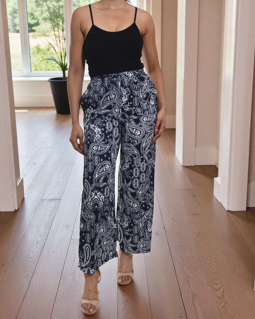 Ladies Paisley Pocket Pants - StylePhase SA