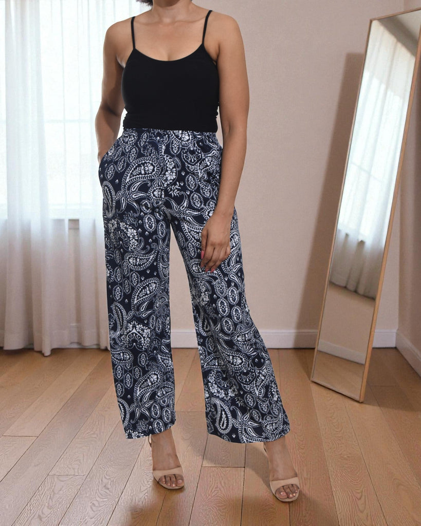 Ladies Paisley Pocket Pants - StylePhase SA