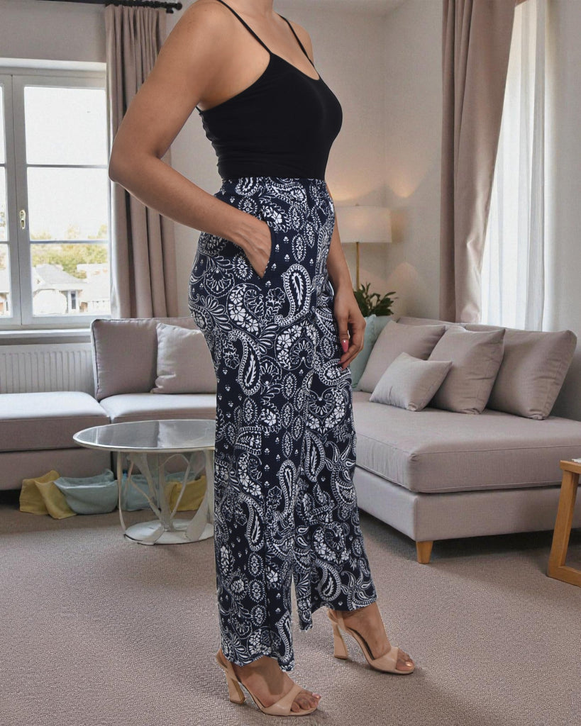 Ladies Paisley Pocket Pants - StylePhase SA