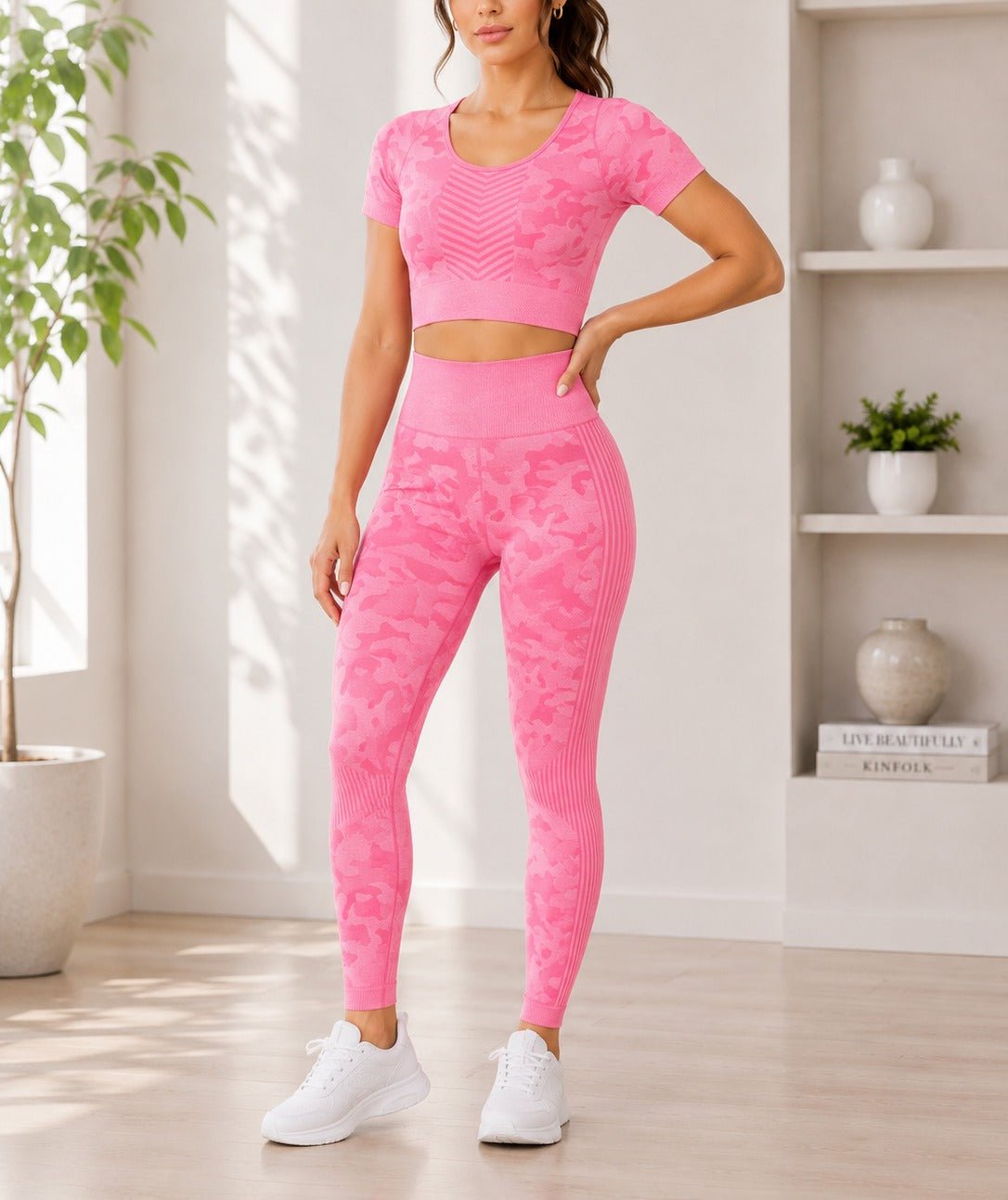 Ladies Peach Activewear Set - StylePhase SA