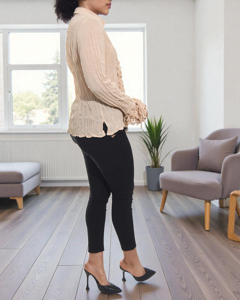 Ladies Peach Button Shirt - StylePhase SA