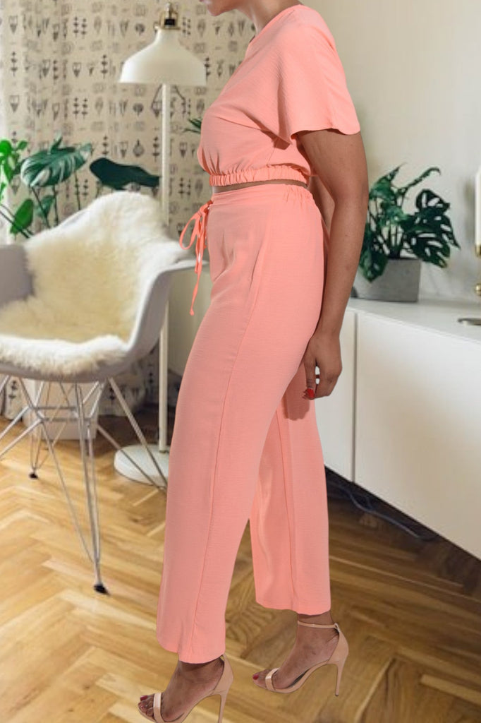 Ladies Peach Crop Set - StylePhase SA