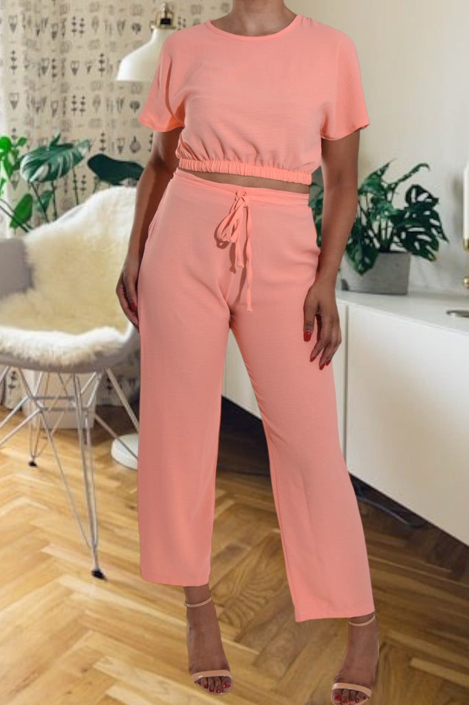 Ladies Peach Crop Set - StylePhase SA