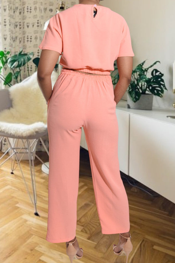 Ladies Peach Crop Set - StylePhase SA