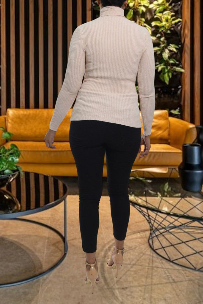 Ladies Peach Polo Neck Jersey - StylePhase SA