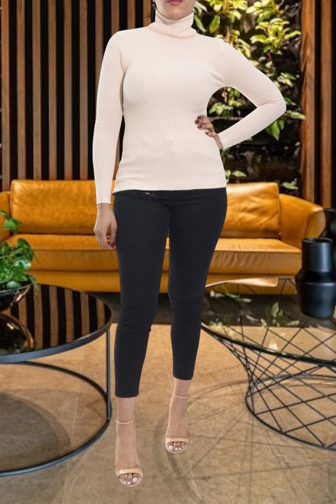 Ladies Peach Polo Neck Jersey - StylePhase SA