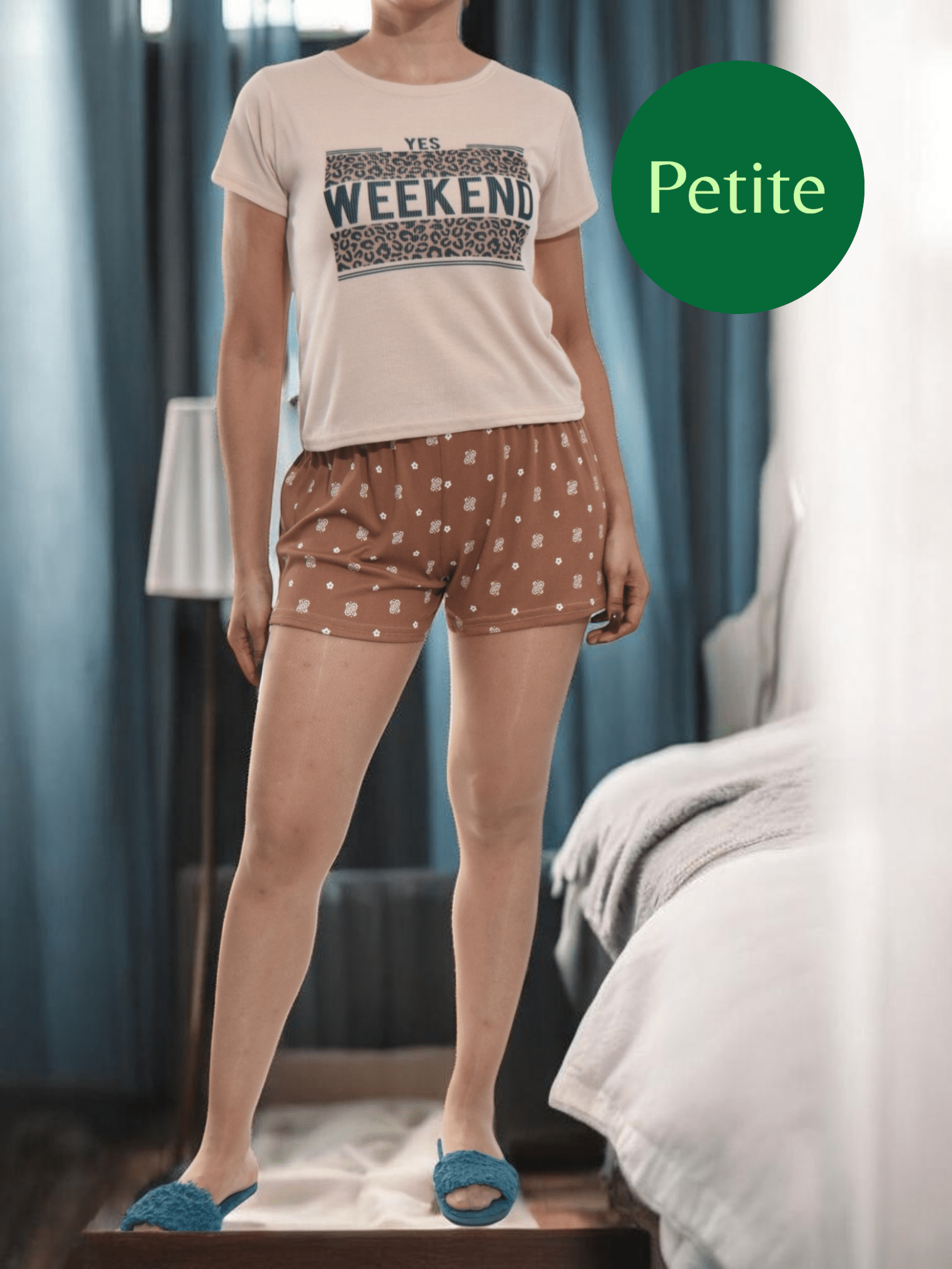 Ladies Petite Rib Knit Pj Set - Yes Weekend - StylePhase SA