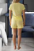 Ladies Petite Yellow Knit Pj Set - Follow Your Dreams - StylePhase SA
